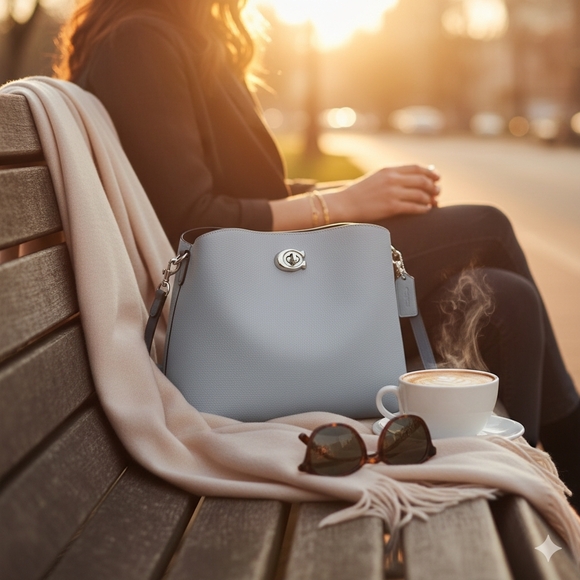 Coach Handbags - COACH Pebble Leather Willow Bucket Bag with Convertible Straps